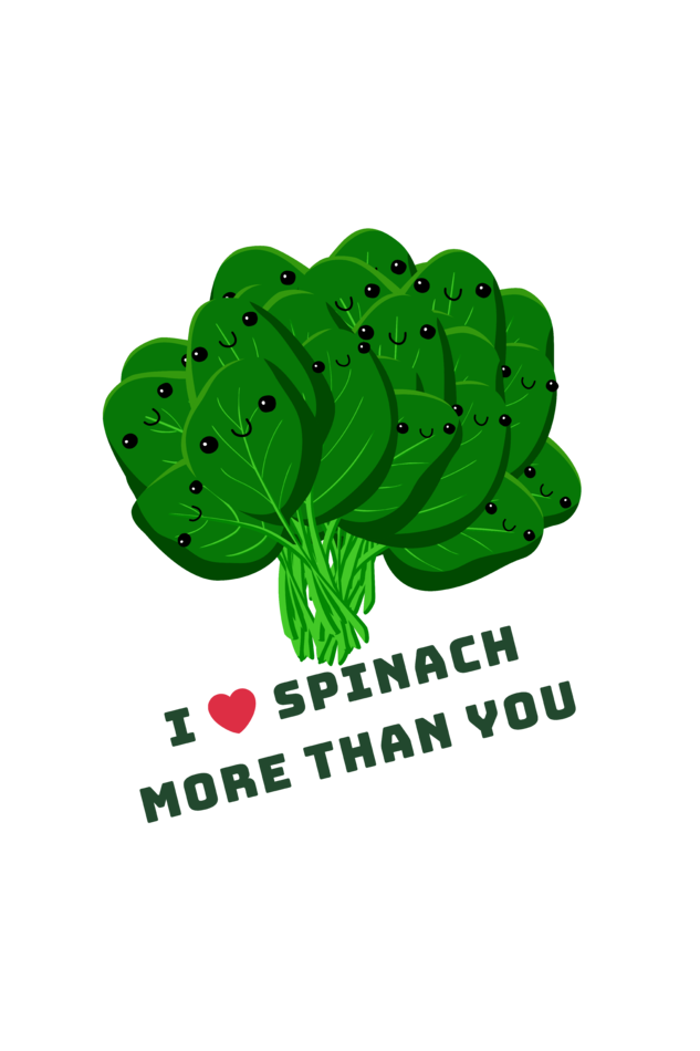 Men's Round Neck Spinach T-shirt Red by ZealforTee