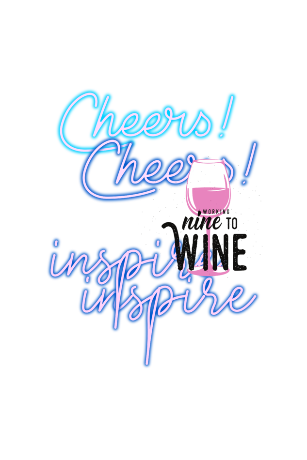 Men's Cheers With Wine T-shirt Black by ZealforTee