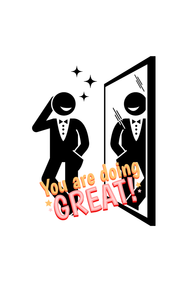 Men's You are Doing Great T-shirt Royal Blue by ZealforTee