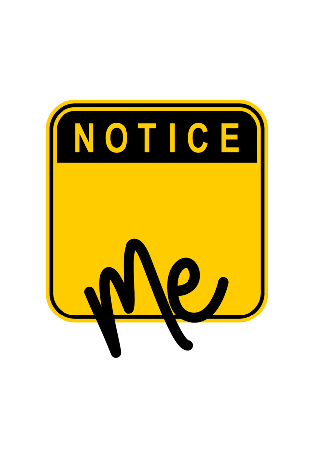 Men's Notice Me T-shirt White by ZealforTee