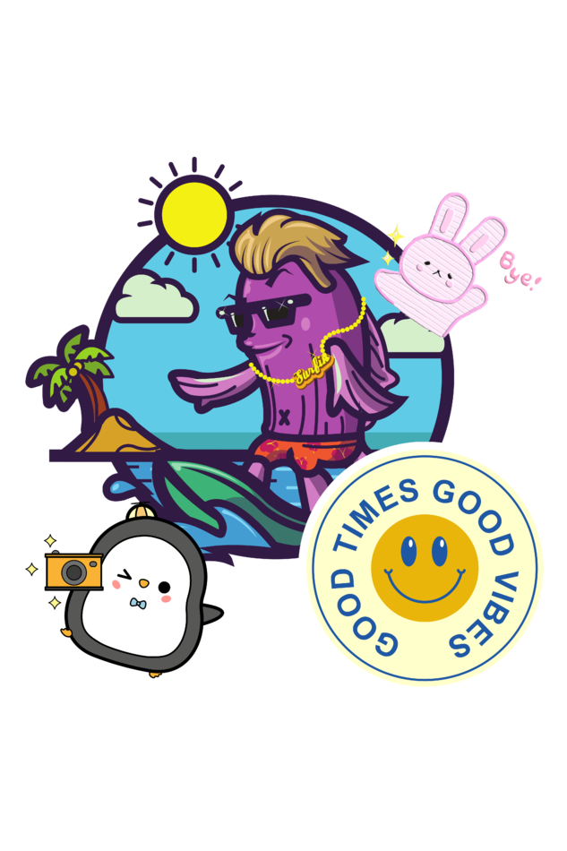 Men's Good Times Good Vibes Oversized T shirt Navy Blue by ZealforTee