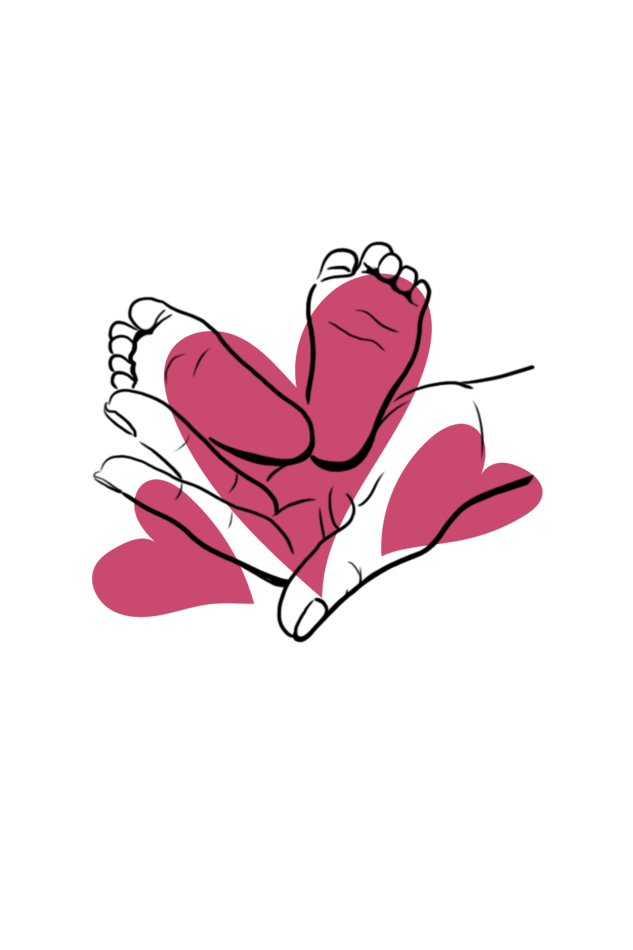 Kid's Baby Feet Unisex T-shirt Light Baby Pink by ZealforTee