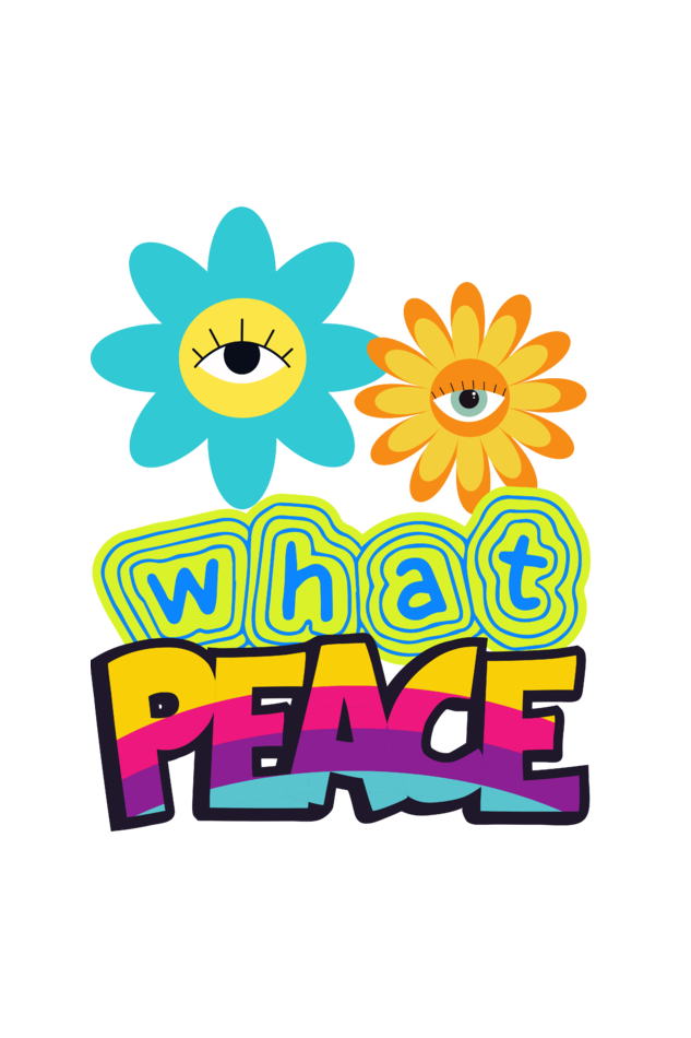 Men's Peace of Mind Oversized T shirt Light Baby Pink by ZealforTee