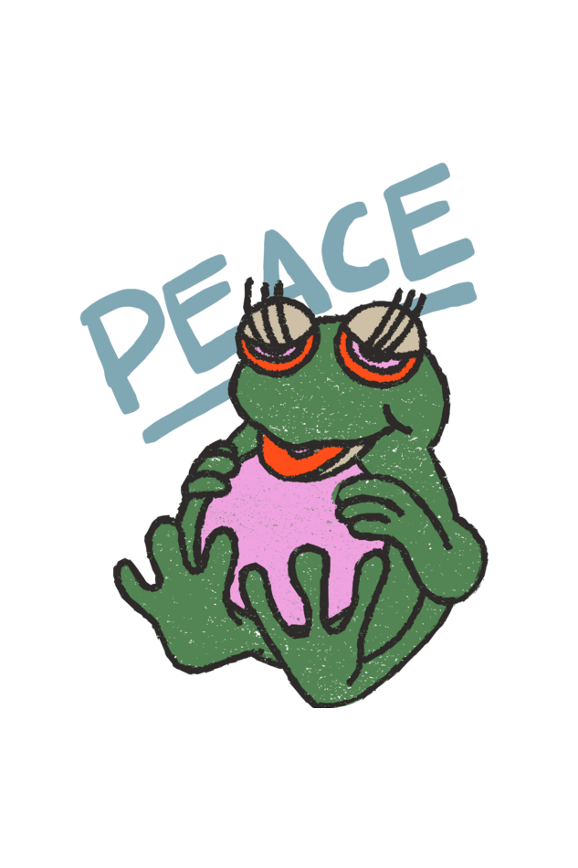 Women's Peace Oversized T shirt Light Baby Pink by ZealforTee