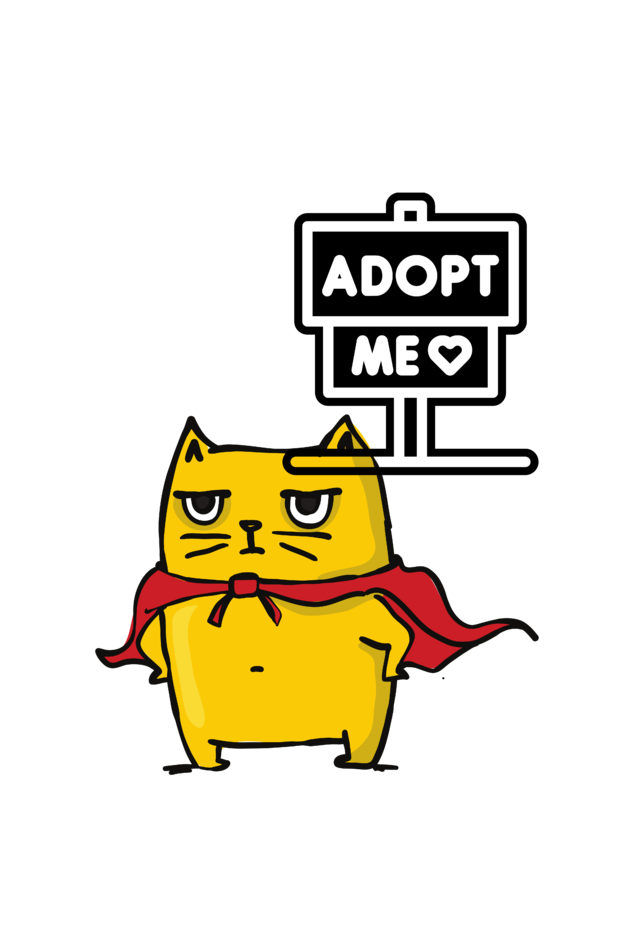 Men's Cat Adopt Me Hoodie Sweatshirt Light Baby Pink by ZealforTee