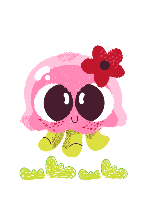 Women's Octopus Hoodie Sweatshirt Light Baby Pink by ZealforTee