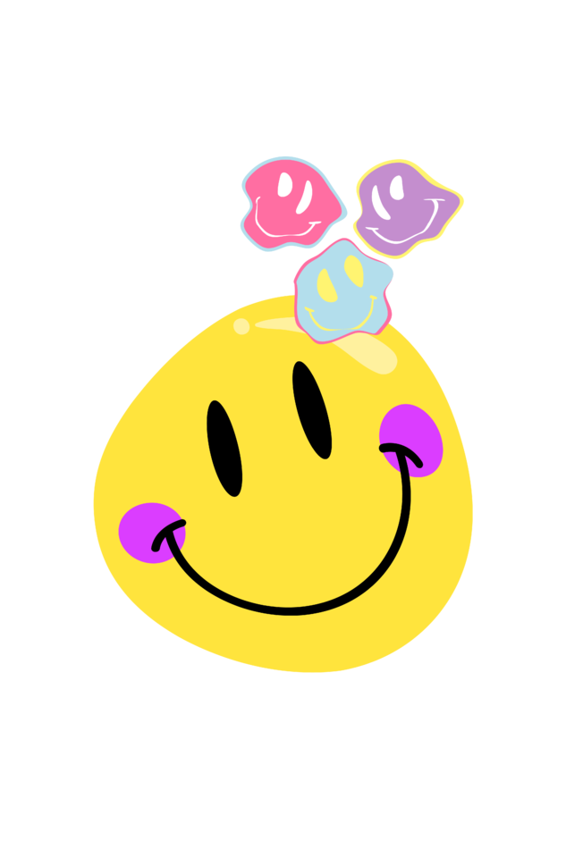 Girl's Yellow Smiley Hoodie Sweatshirt Red by ZealforTee