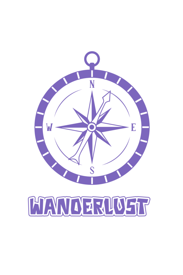 Men's Wanderlust Hooded Sweatshirt L by ZealforTee