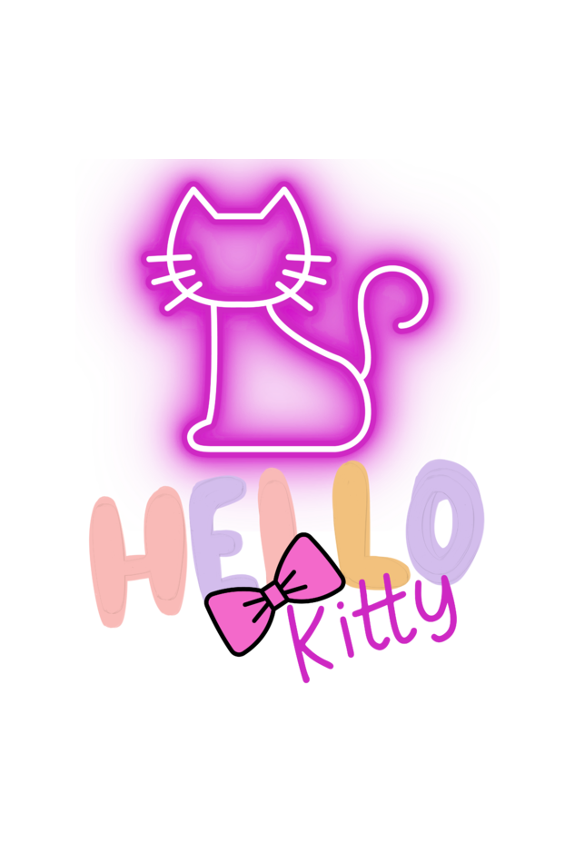 Girl's Cute Kitty Hoodie Sweatshirt Light Baby Pink by ZealforTee