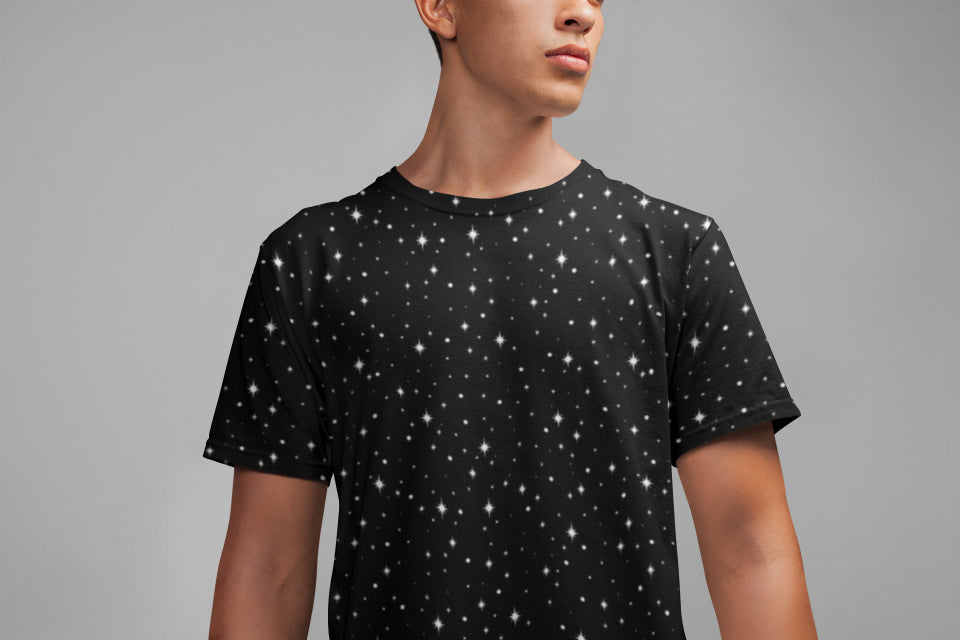 Mens All Over Print Night Sky T-shirt