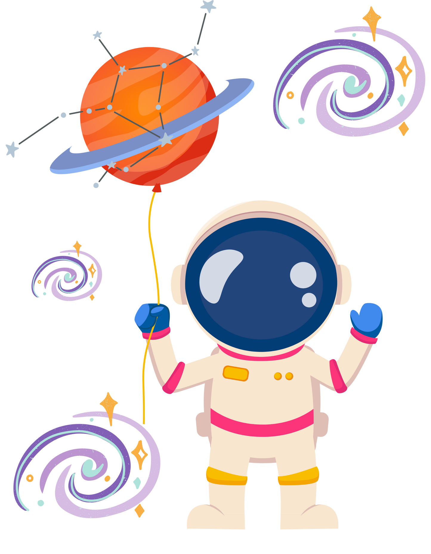 Kid's Astronaut Unisex T-shirt Sky Blue by ZealforTee