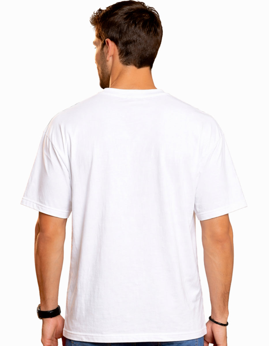 Men Rich Vibes Only Oversized T-shirt Back By ZealforTee