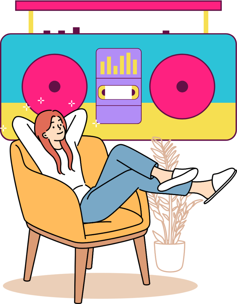 Women's Music Vibe T-shirt White by ZealforTee