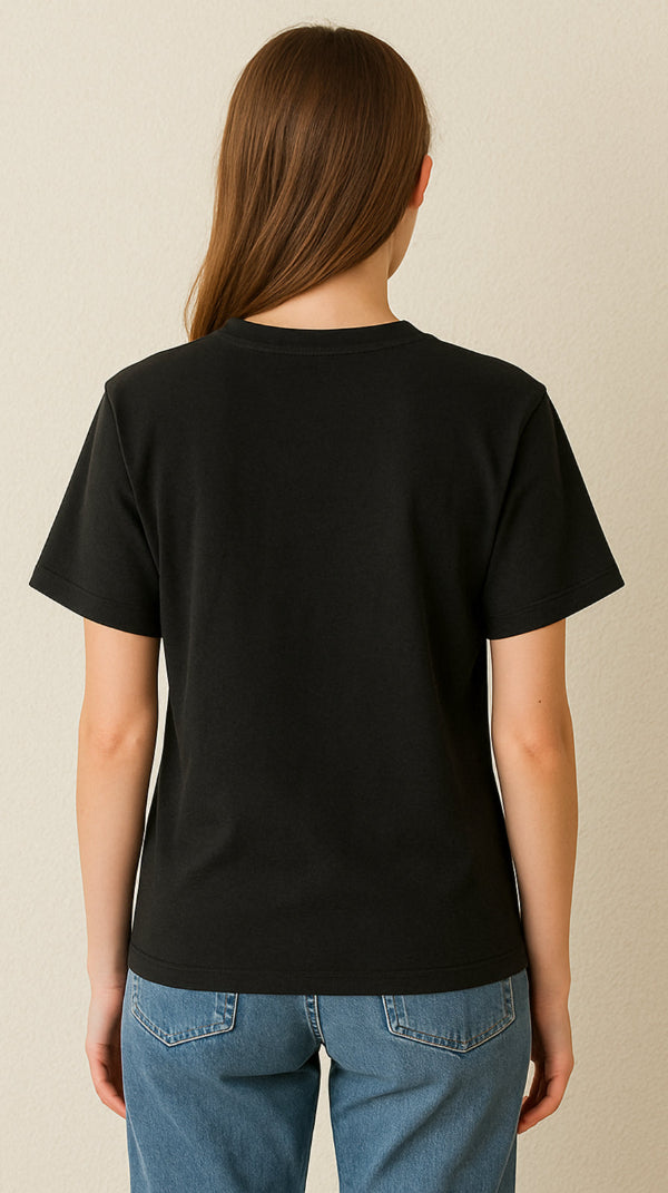 Women Black Inner Peace T-shirt