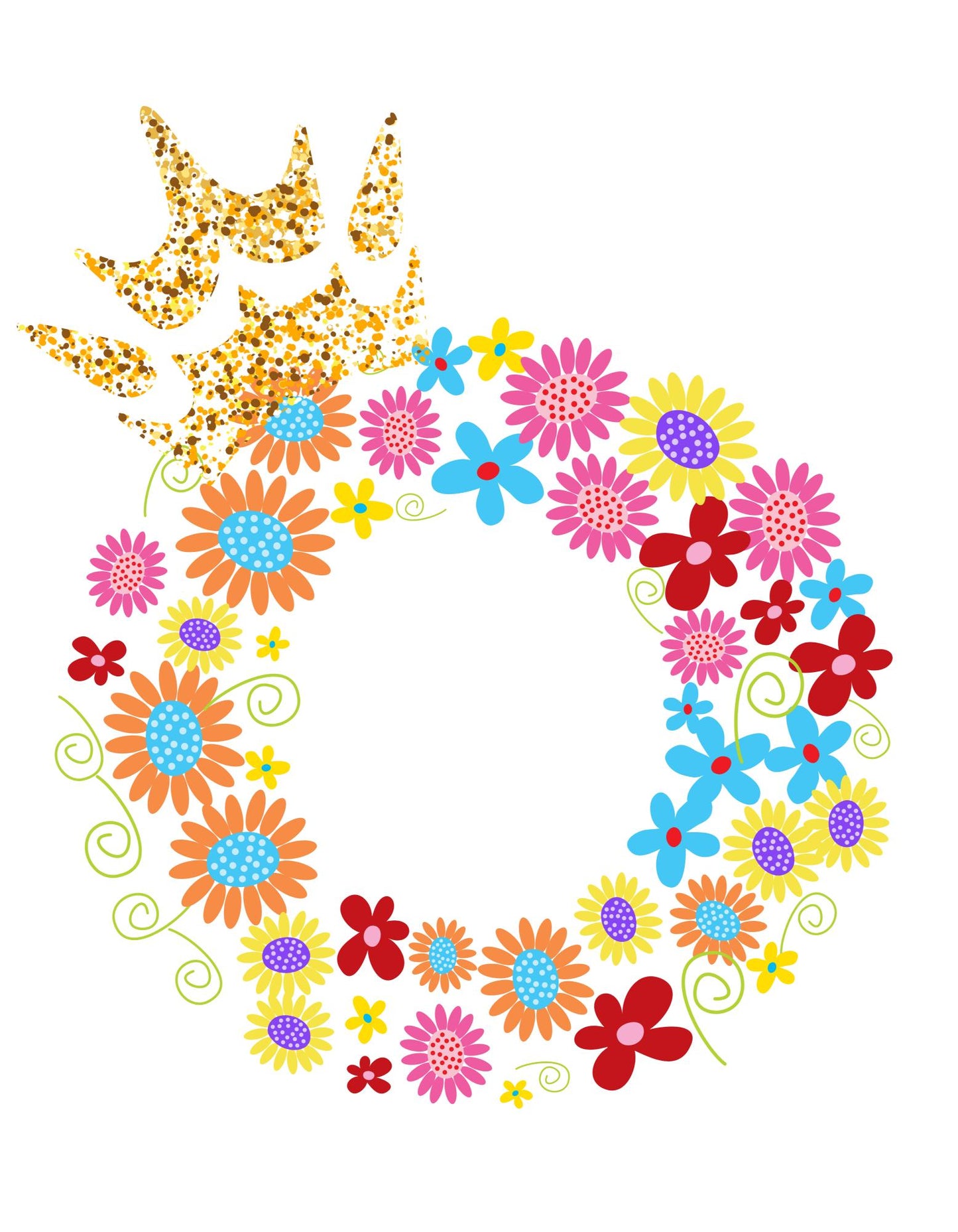 Women's Floral Alphabet O Crop top Black by ZealforTee