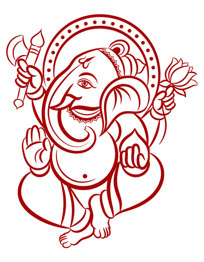 Women's Ganesh Chaturthi T-shirt Golden Yellow by ZealforTee