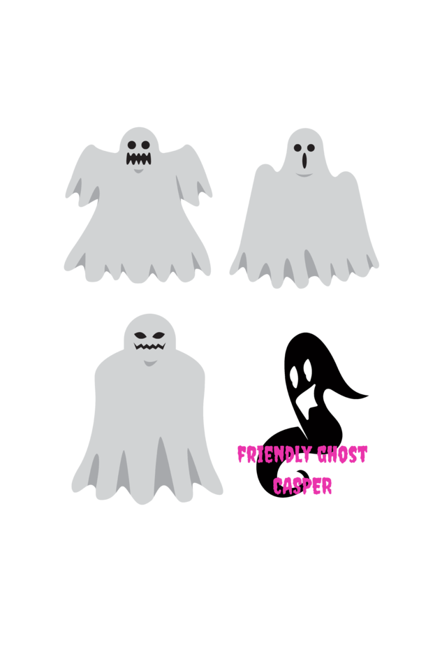 Men's Friendly Ghost Casper T-shirt Black by ZealforTee