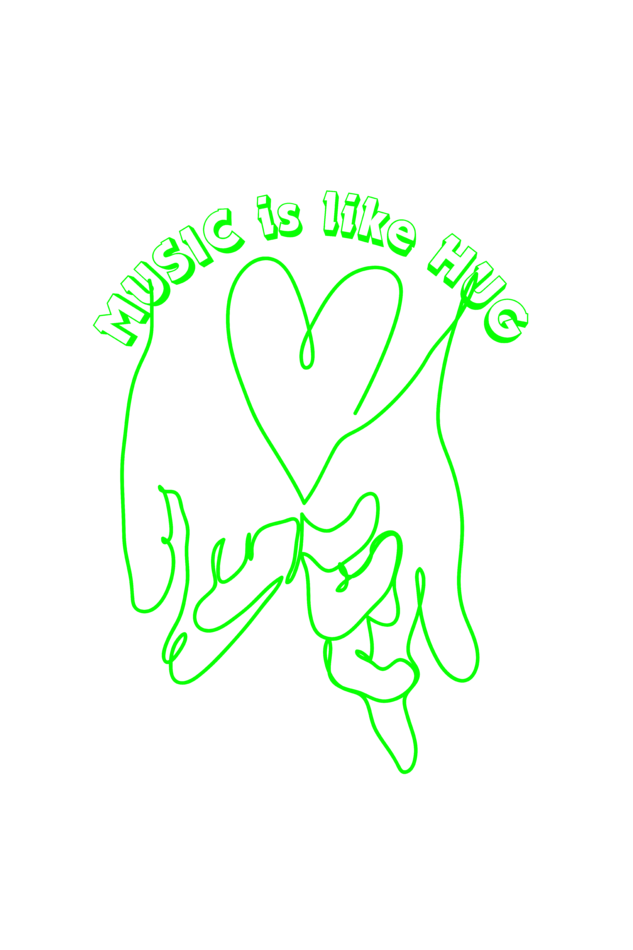 Men's Music is like Hug T-shirt New Yellow by ZealforTee