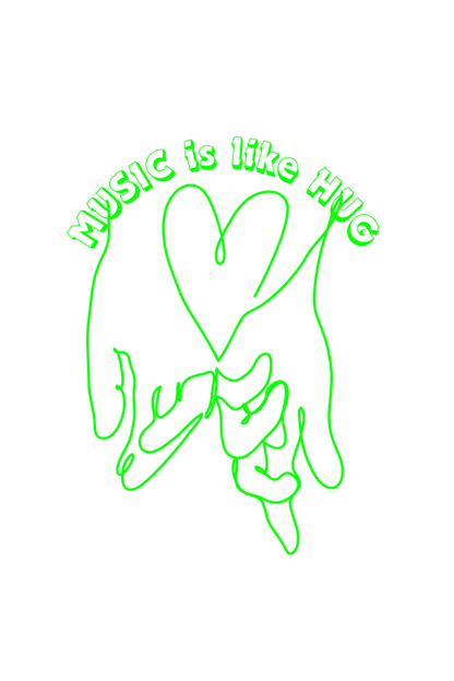 Men's Music is like Hug T-shirt New Yellow by ZealforTee