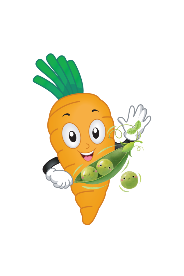 Men's Round Neck Carrot T-shirt Black by ZealforTee