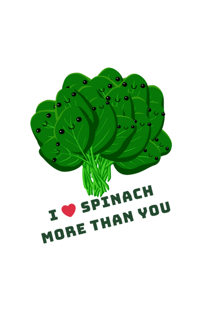 Men's Round Neck Spinach T-shirt Red by ZealforTee