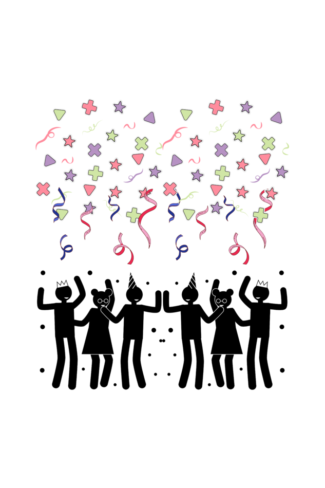 Men's Celebration Pocket Print T-shirt White by ZealforTee