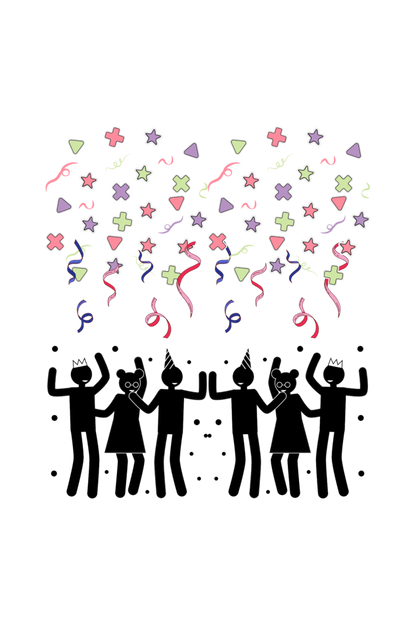 Men's Celebration Pocket Print T-shirt White by ZealforTee