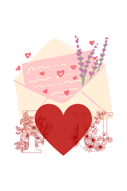 Men's I Love You Pocket Print T-shirt Black by ZealforTee