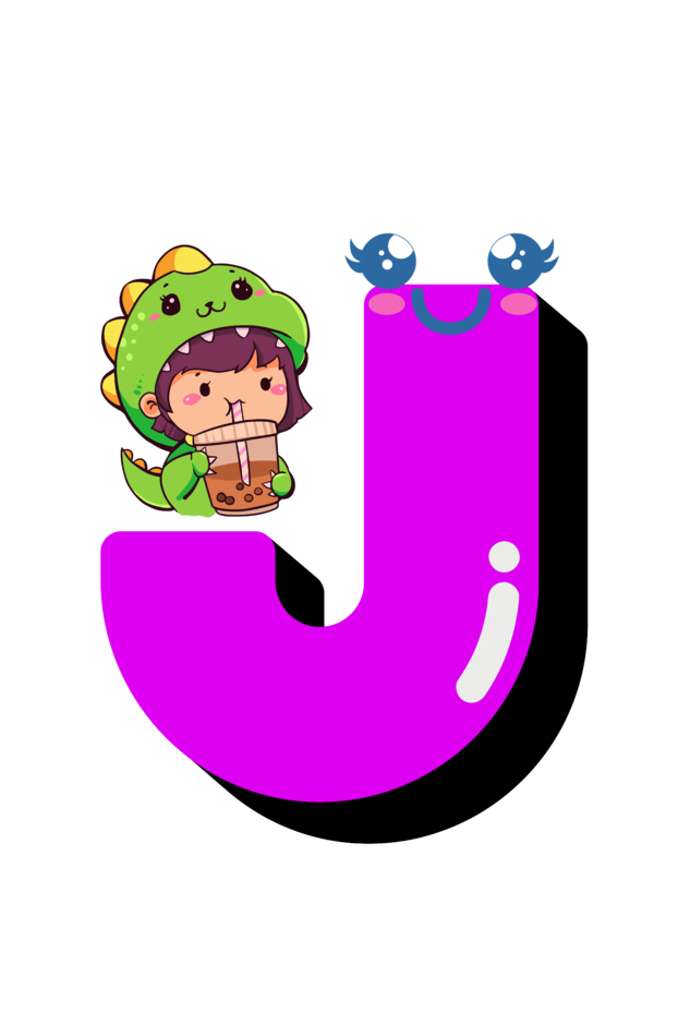 Men's Cute J Pocket Print T-shirt Black by ZealforTee