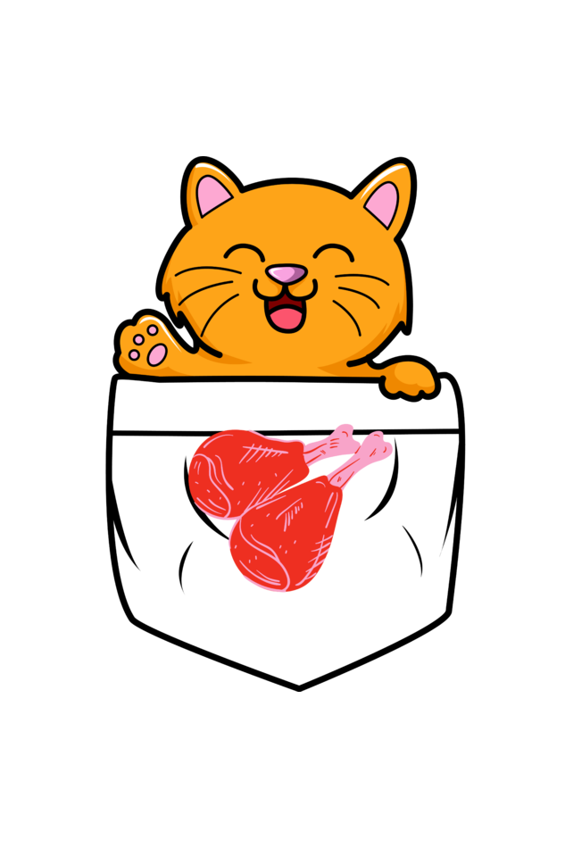 Men's Pocket Lion T-shirt Black by ZealforTee