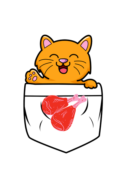 Men's Pocket Lion T-shirt Black by ZealforTee