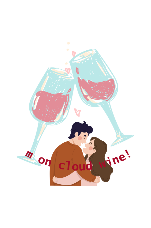 Men's Cloud Wine Pocket Print T-shirt Black by ZealforTee