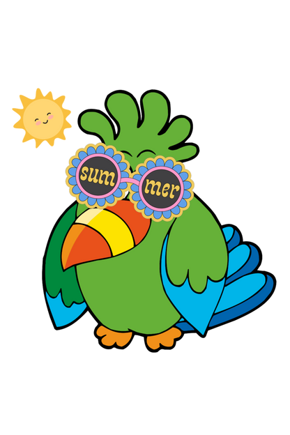 Men's Adorable Parrot Oversized T shirt Black by ZealforTee