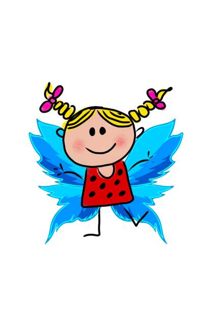 Women's Fairy Doll Oversized T shirt Black by ZealforTee