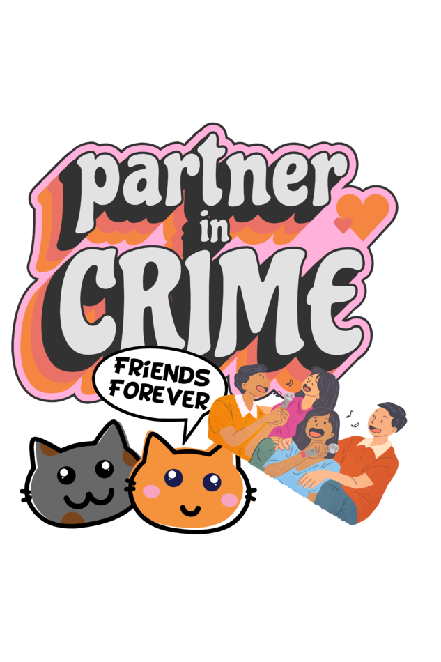 Women's Partner In Crime Oversized T shirt Light Baby Pink by ZealforTee