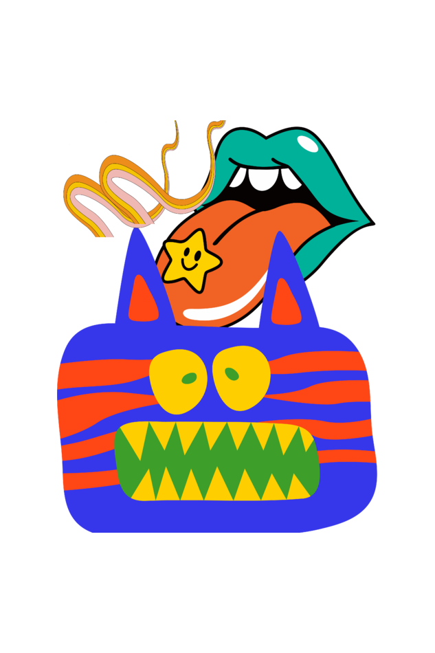 Men's Unreal Psychedelic Oversized T shirt Grey Melange by ZealforTee