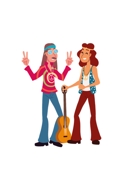 Men's Trippy Men With Guitar Oversized T shirt Bottle Green by ZealforTee