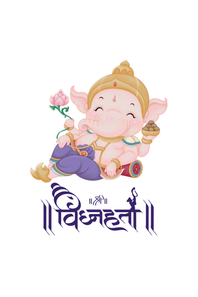 Women's Ganesh Chaturthi T-shirt White by ZealforTee