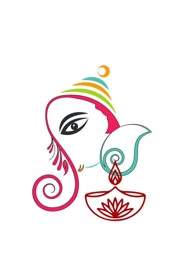 Men's Ganesh Chaturthi T-shirt White by ZealforTee