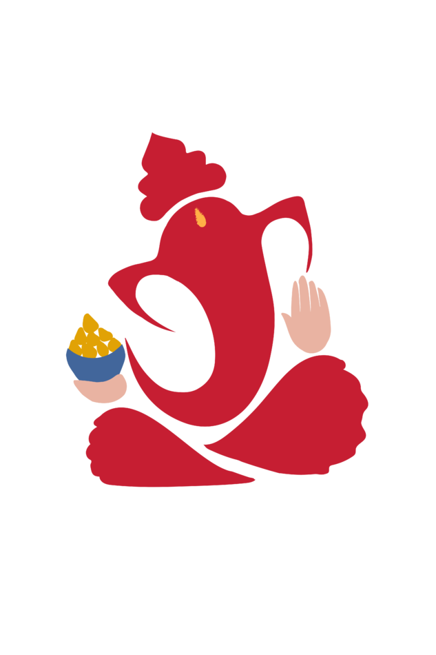 Men's Ganesh Chaturthi T-shirt White by ZealforTee