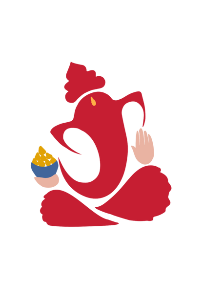 Men's Ganesh Chaturthi T-shirt White by ZealforTee