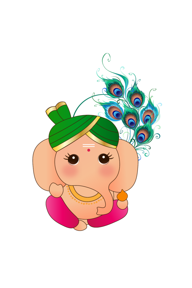 Men's Ganesh Chaturthi T-shirt White by ZealforTee