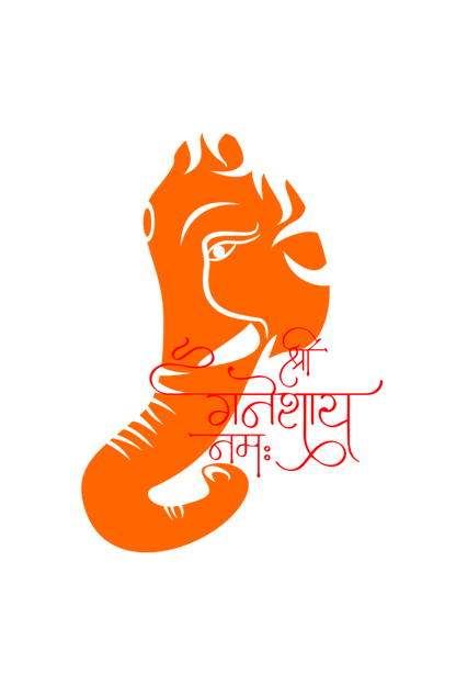 Men's Ganesh Chaturthi T-shirt Black by ZealforTee