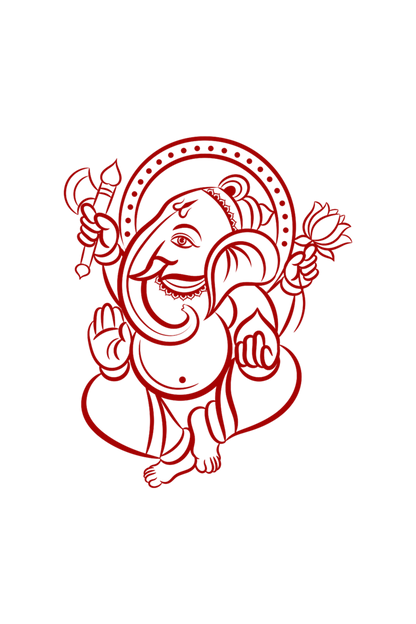 Men's Ganesh Chaturthi T-shirt New Yellow by ZealforTee