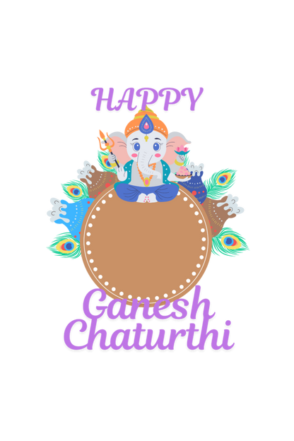 Kid's Ganesh Chaturthi Unisex T-shirt Light Pink by ZealforTee