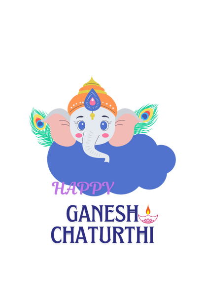 Kid's Ganesh Chaturthi Unisex T-shirt SkyBlue by ZealforTee