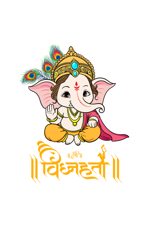 Kid's Ganesh Chaturthi Unisex T-shirt SkyBlue by ZealforTee