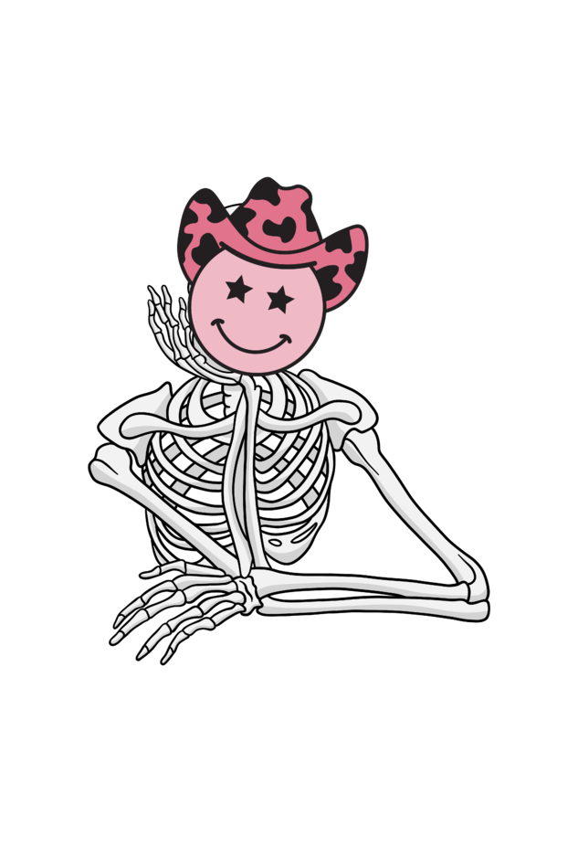 Girl's Frame of Skeleton Hoodie Sweatshirt Black by ZealforTee