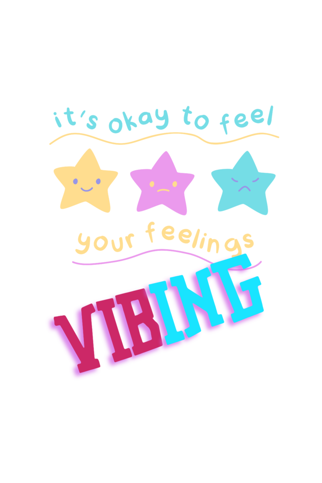 Men's Vibing Gen-Z Hoodie Sweatshirt White by ZealforTee