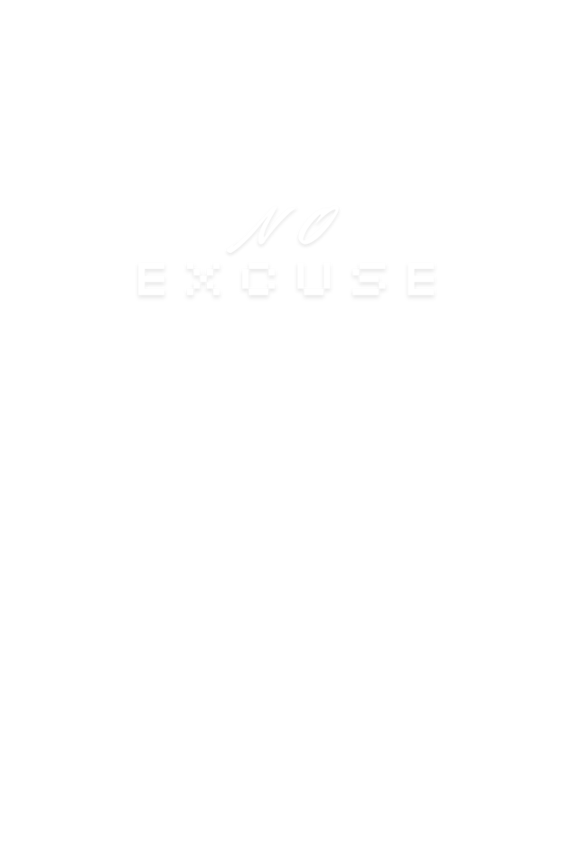 Men's No Excuse Hoodie Sweatshirt Black by ZealforTee